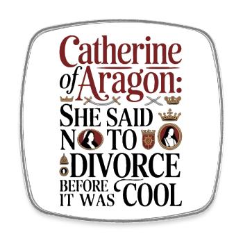 Elle a refusé le divorce avant que ce soit cool - Magnet carré - blanc - Devant