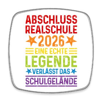 Secondary school graduation 2026 - Square fridge magnet - white - Front