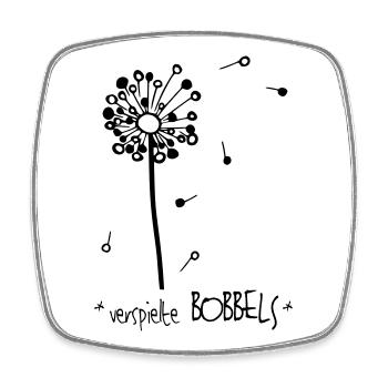 Boules ludiques - la version originale de heavenlygoods - Magnet carré - blanc - Devant