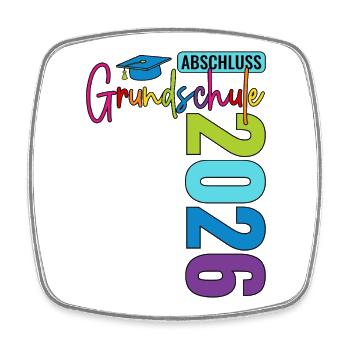 Graduation from primary school in 2026 - Square fridge magnet - white - Front
