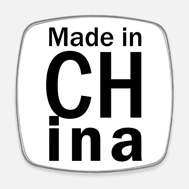 Fabriqué à CHina - Magnet carré - blanc