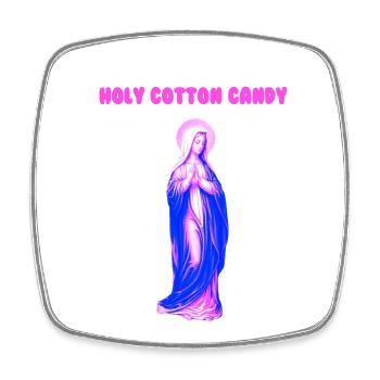 Holy Cotton Candy Vierge Marie Pop - Magnet carré - blanc - Devant