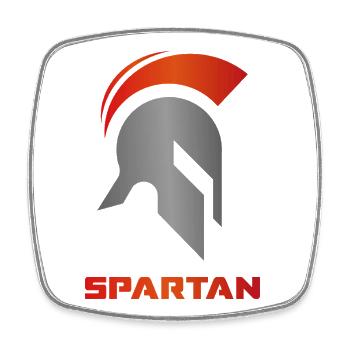 Spartan Warrior Gym - Viereckiger Kühlschrankmagnet - Weiß - Vorne