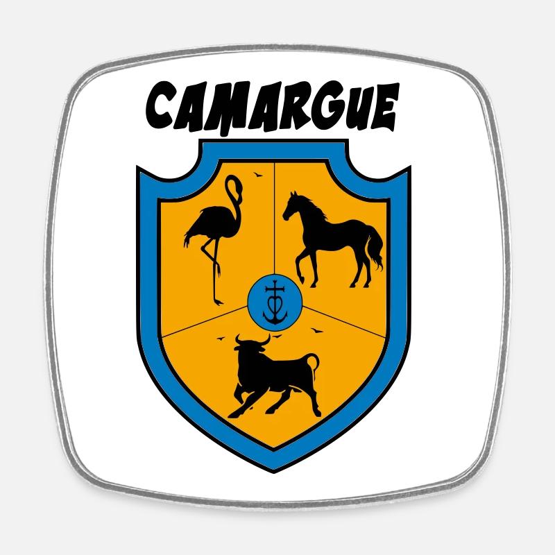 Camargue - Square fridge magnet - white