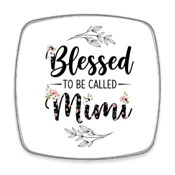 Happy To Be Grandma Grandma Gift - Square fridge magnet - white - Front