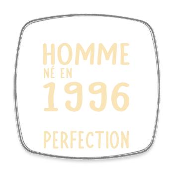 30th Birthday - Born in April 1996 - Square fridge magnet - white - Front