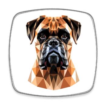 Deutscher Boxer Hunde Boxerverein German Boxer - Viereckiger Kühlschrankmagnet - Weiß - Vorne