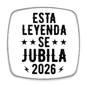 This Legend Retires 2026 - Square fridge magnet - white - Front