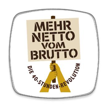 More net of gross protest - Square fridge magnet - white - Front