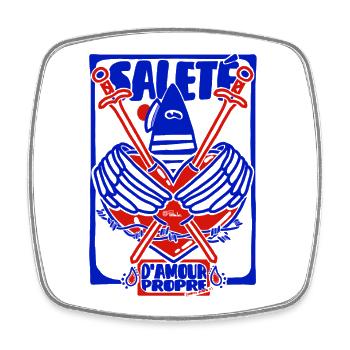 Saleté d'Amour Propre - Magnet carré - blanc - Devant