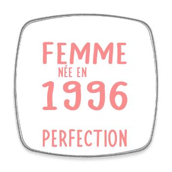 30th birthday - Born in May 1996 - Square fridge magnet - white - Front