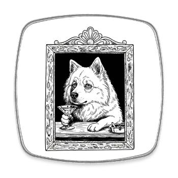 Eurasier | My Life - Viereckiger Kühlschrankmagnet - Weiß - Vorne