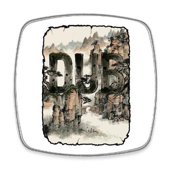 Dub Asian Reggae - Viereckiger Kühlschrankmagnet - Weiß - Vorne