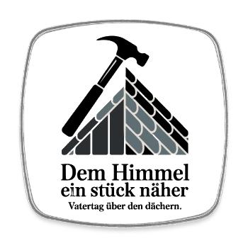  Dachdecker Papa Vatertag Geschenk Shirt 2026 - Viereckiger Kühlschrankmagnet - Weiß - Vorne
