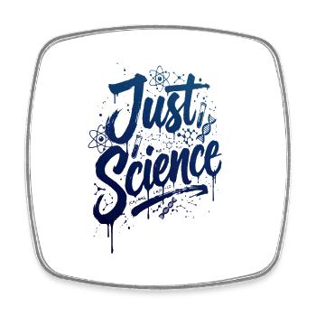 Just Science Blue Splash - Square fridge magnet - white - Front