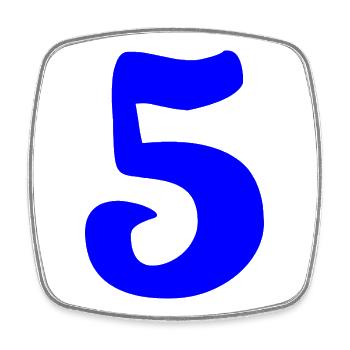 5. ANNIVERSAIRE. 5 ANS. 5e ANNIVERSAIRE. ENFANT - Magnet carré - blanc - Devant