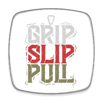 Grip Slip Pull - Magnet carré - blanc - Devant