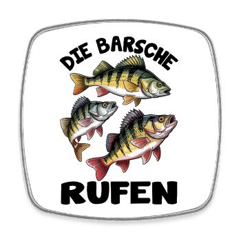 Die Barsche rufen - Viereckiger Kühlschrankmagnet - Weiß - Vorne