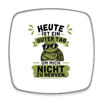 Guter Tag Um Nicht Zu Nerv - Viereckiger Kühlschrankmagnet - Weiß - Vorne