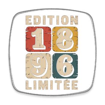Édition 1986 Limitée Vintage Distress - Magnet carré - blanc - Devant