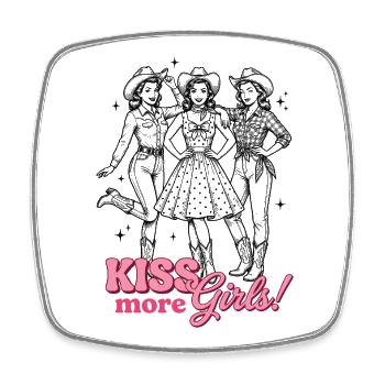 1102 - Square fridge magnet - white - Front