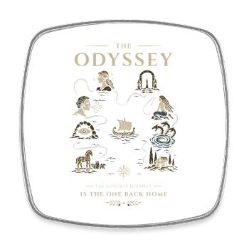 Odyssey Sails of Heroes - Square fridge magnet - white - Front