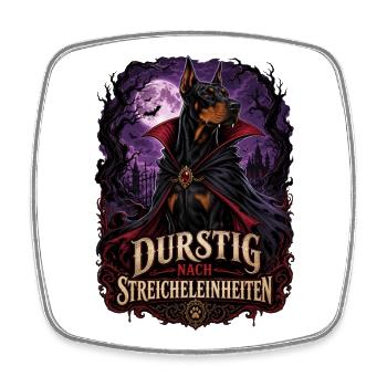 Bluthund - Viereckiger Kühlschrankmagnet - Weiß - Vorne
