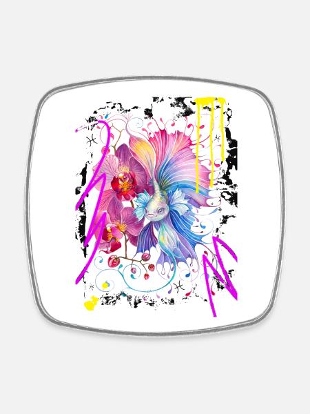 Pisces Woman – Astrology Gift - Square fridge magnet - white