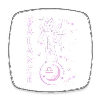 Waagefrauen – Astrologiegeschenk - Viereckiger Kühlschrankmagnet - Weiß - Vorne