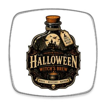 Halloween - Square fridge magnet - white - Front