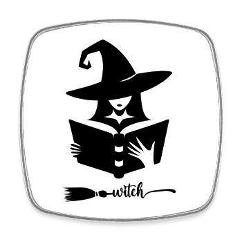 Witch – Witch Gift - Square fridge magnet - white - Front