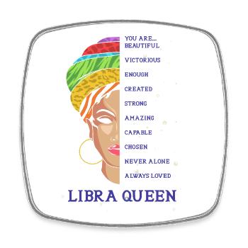 Zodiac sign Libra - Square fridge magnet - white - Front