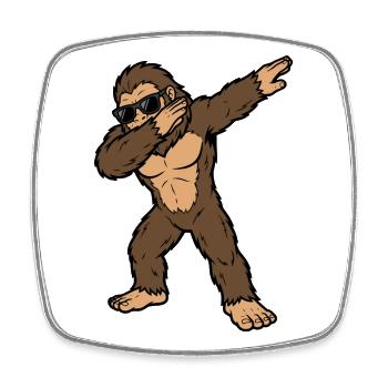 Bigfoot Dab Lunettes Soleil - Magnet carré - blanc - Devant