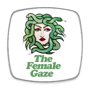  The Female Gaze - Square fridge magnet - white - Front
