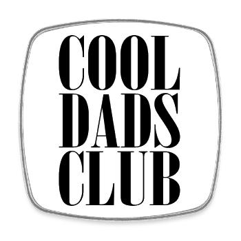 Cool Dads Club Papa Vater Baby Geschenk - Viereckiger Kühlschrankmagnet - Weiß - Vorne