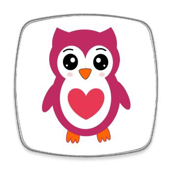 Valentinstag Pink Heart, Valentinstag - Viereckiger Kühlschrankmagnet - Weiß - Vorne