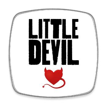 Little Devil - Square fridge magnet - white - Front