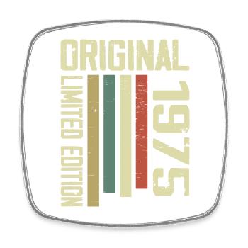 Retro 1975 Gift 49th Birthday Vintage 1975 - Square fridge magnet - white - Front