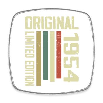 Retro 1954 Gift 70th Birthday Vintage 1954 - Square fridge magnet - white - Front