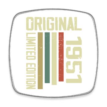 Retro 1951 cadeau 73e anniversaire Vintage 1951 - Magnet carré - blanc - Devant