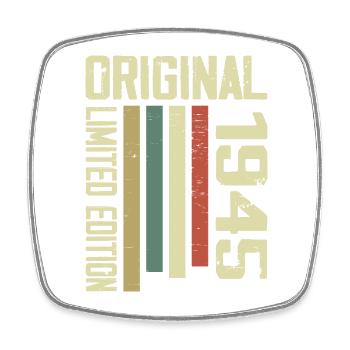 Retro 1945 Gift 79th Birthday Vintage 1945 - Square fridge magnet - white - Front