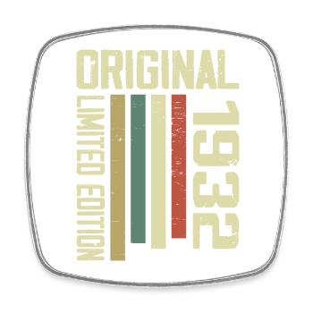 Retro 1932 Gift 92nd Birthday Vintage 1932 - Square fridge magnet - white - Front
