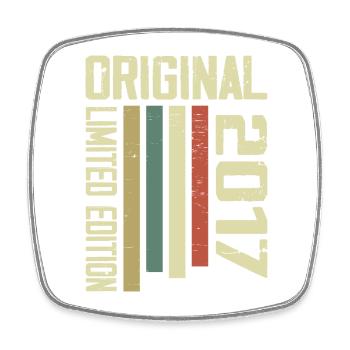 Retro 2017 Cadeau 7e Anniversaire Vintage 1995 - Magnet carré - blanc - Devant