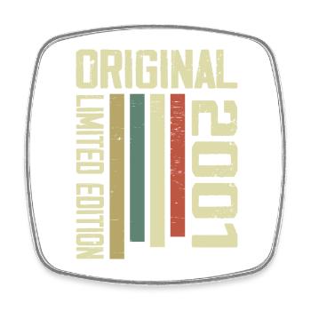 Retro 2001 23rd Anniversary Gift Vintage 1995 - Square fridge magnet - white - Front