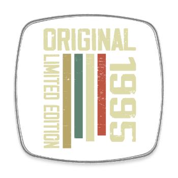 Retro 1995 Vintage 1995 29th Anniversary Gift - Square fridge magnet - white - Front