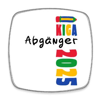 Kindergarten Abgänger 2025 - Abschied KIGA - Viereckiger Kühlschrankmagnet - Weiß - Vorne