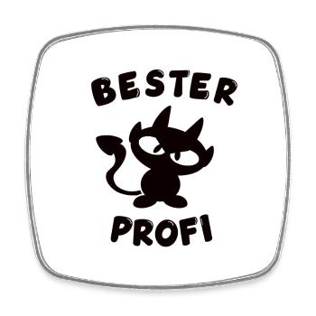cooles bester Profi Design - Viereckiger Kühlschrankmagnet - Weiß - Vorne