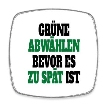 Witze Grüne Die Grünen Habeck Baerbock Partei - Viereckiger Kühlschrankmagnet - Weiß - Vorne