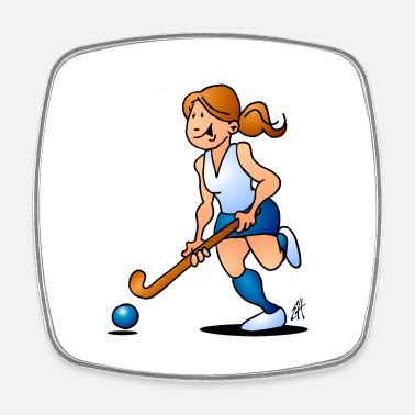 Field hockey girl' Sticker | Spreadshirt