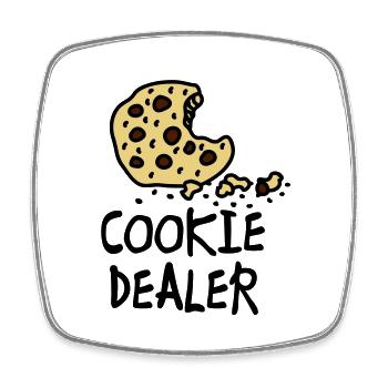 cookie_dealer - Square fridge magnet - white - Front